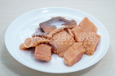 Пирог с горбушей и рисом