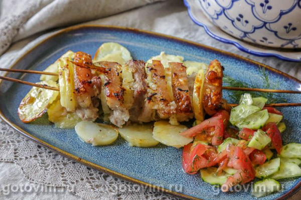 Шашлык «Наполеон» с картофелем (в духовке)