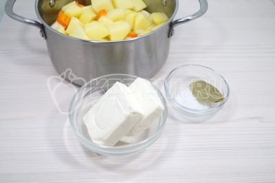 Быстрый сырный суп