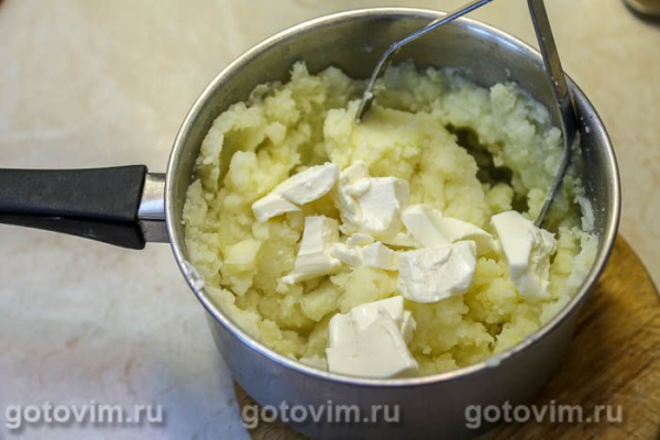 Картофельное пюре с творожным сыром