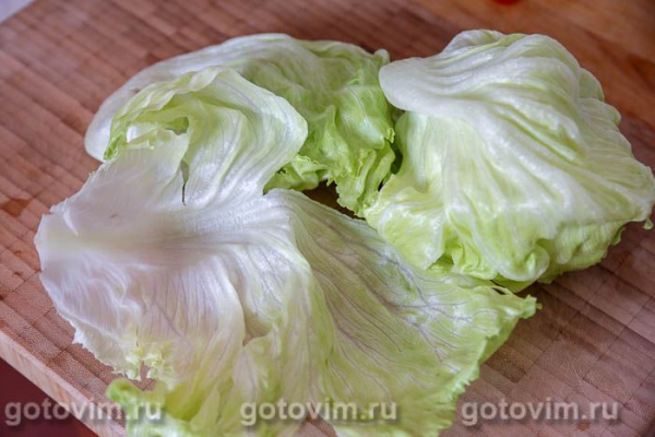 Овощной салат с жареной спаржей и яйцом Овощной салат с жареной спаржей и яйцом