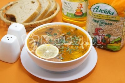 Солянка с перловкой «Таежная»