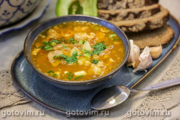 Суп харчо с почками общепитовский с почками и рисом Суп харчо с почками общепитовский с почками и рисом