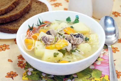 Суп из консервы сардины Суп из консервы сардины