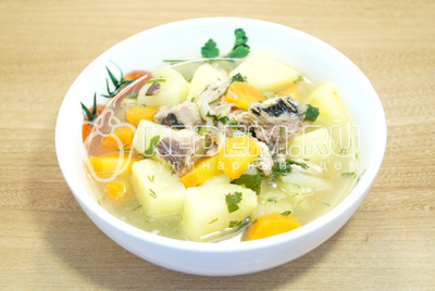 Суп из консервы сардины Суп из консервы сардины