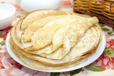 Тонкие блинчики на молоке Тонкие блинчики на молоке