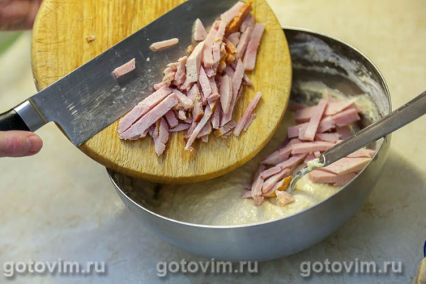 Заливной пирог со спаржей и ветчиной Заливной пирог со спаржей и ветчиной