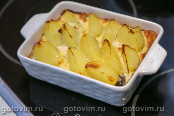 Запеканка из беломорской сельди с картофелем Запеканка из беломорской сельди с картофелем