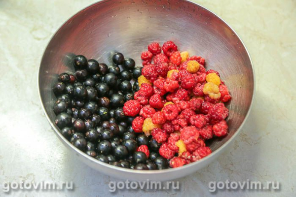 Компот из малины с черной смородиной на зиму Компот из малины с черной смородиной на зиму