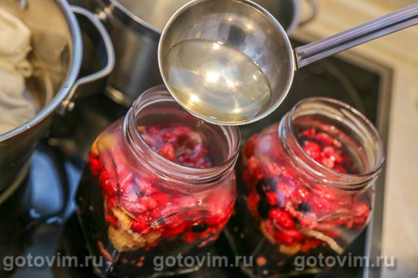 Компот из малины с черной смородиной на зиму Компот из малины с черной смородиной на зиму