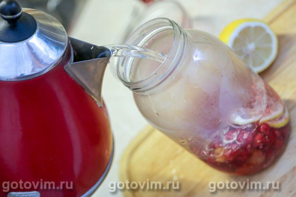 Компот из малины с лимоном на зиму Компот из малины с лимоном на зиму