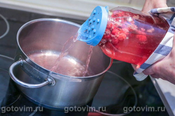 Компот из малины с лимоном на зиму Компот из малины с лимоном на зиму