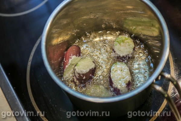 Салат с хрустящими баклажанами