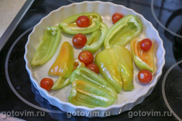 Щи с мясом и печеными овощами