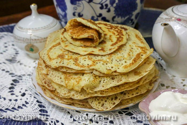 Дрожжевые блины на кефире Дрожжевые блины на кефире