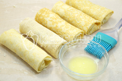 Блины с творогом запеченные в духовке Блины с творогом запеченные в духовке