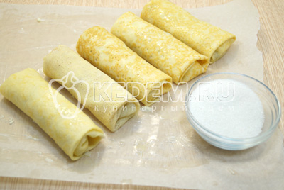 Блины с творогом запеченные в духовке Блины с творогом запеченные в духовке