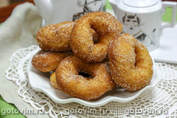 Пончики «Ленинградские пышки» с корицей