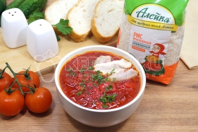 Свекольник с рисом