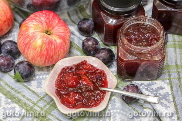 Варенье из сливы с яблоками