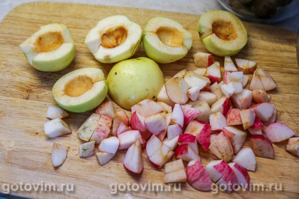 Варенья из сливы с яблоками и апельсином на агаре