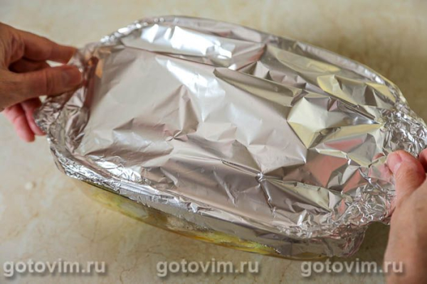 Запеканка из свинины с картофелем и сладким перцем